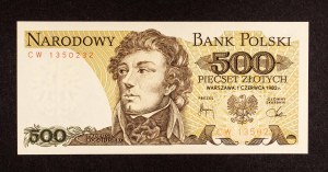 Poland, PRL, 500 ZŁOTYCH 1.06.1982, CW series.