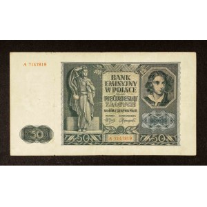 Poľsko, Generálna vláda, 50 zlotých 1.08.1941, séria A.