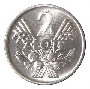 Poland, People's Republic of Poland, 2 zloty 1960 Spikes, Warsaw