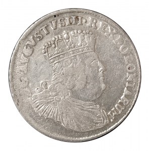 Polska, August III Sas, dwuzłotówka (8 groszy) 1753 EC, Lipsk - efraimek