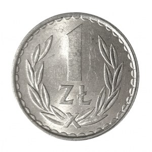 Poland, People's Republic of Poland, 1 zloty 1982, Warsaw - thin date