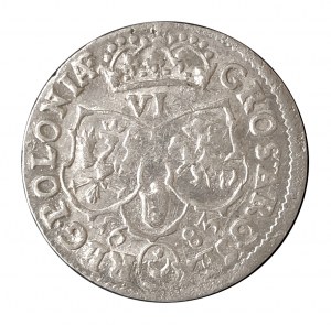 Pologne, Jan III Sobieski, Szóstak Bydgoszcz 1683 TLB - Armoiries de Leliwa