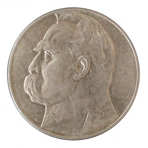 Poland, Second Republic, 10 zloty 1934, Pilsudski, Warsaw