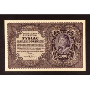 Polen, Zweite Republik, 1000 polnische Mark 23.08.1919, 1. Serie DK (Zähler Typ 7)