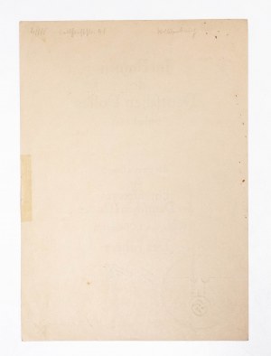 Germany, Third Reich, Diploma of Awarding the Cross of Honor of the German Mother (Ehrenkreuz der Deutschen Mutter) 1939