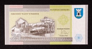 Poland, Pleszew, 21 Pleszew crowns. Greater Poland Uprising, 2021 - collector's bill.