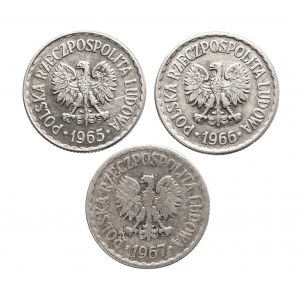 Poland, communist Poland, set of 1 gold 1965, 1966, 1967.