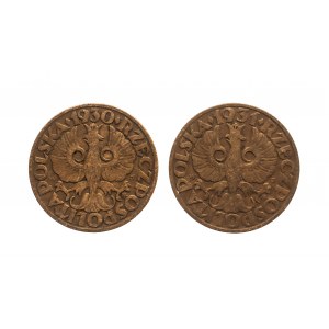 Poľsko, Druhá republika, 5 groszy set 1930, 1931 Varšava