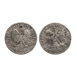 Poland, Second Republic, Head of a Woman, set of 2 gold Warsaw 1932 and 1934 - period forgery