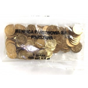 Poland, the Republic of Poland since 1989, mint bag - 1 penny 2003