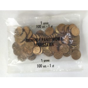 Poland, the Republic since 1989, mint bag - 1 penny 1992