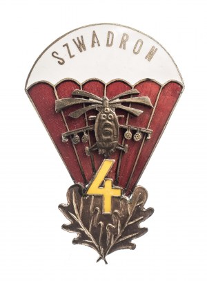Badge of the 4th Squadron of the 25th Air Cavalry Brigade. Engraver Grylewicz Cracow