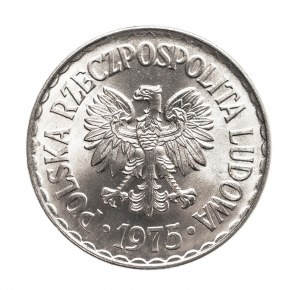 Poland, PRL, 1 zloty 1975 b.zn.m., Kremnica