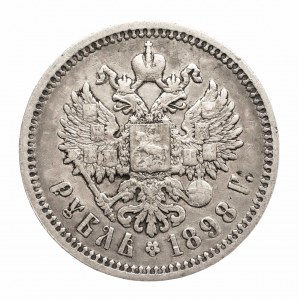 Rusko, Mikuláš II, 1 rubl 1898 (А-Г), Petrohrad