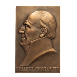 Polska, II RP, plakieta Stanisław Staszic (proj. Józef Aumiller), Mennica Państwowa