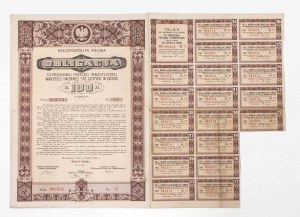 Poland, Second Republic, Bond of 100 zlotys, Warsaw 1935.