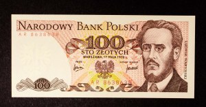 Poľsko, PRL, 100 zlotých 17.05.1976, séria AR