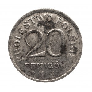 Królestwo Polskie, 20 fenigów 1918, Stuttgart