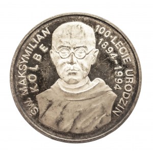 Polsko, Polská republika od roku 1989, 300 000 zl 1994, 100. výročí narození sv. Maxmiliána Kolbeho