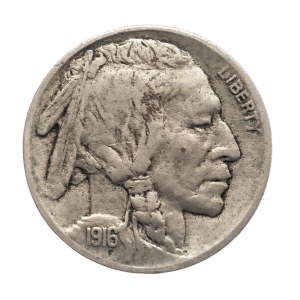 Stany Zjednoczone Ameryki (USA), 5 centów 1916, Filadelfia