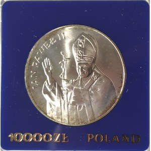 Poland, People's Republic of Poland, 10000 gold 1987, John II Paul, regular stamp