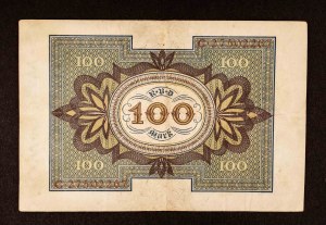Deutschland 100 Mark 1.11.1920. Serie C.