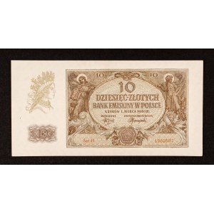 Polska, Generalna Gubernia, 10 złotych 1.03.1940, seria H.