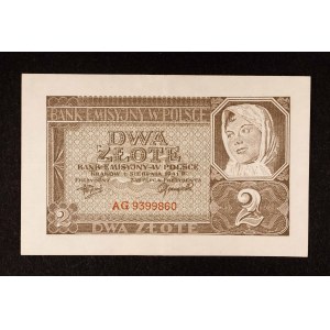 Polen, Generalgouvernement, 2 Zloty 1.08.1941, Serie AG.
