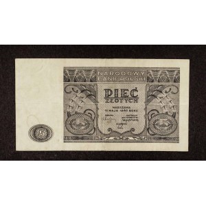 Polsko, PRL, 5 ZŁOTYCH 15.05.1946.