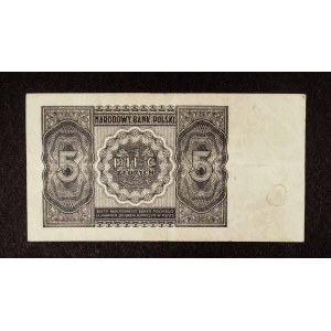 Polsko, PRL, 5 ZŁOTYCH 15.05.1946.
