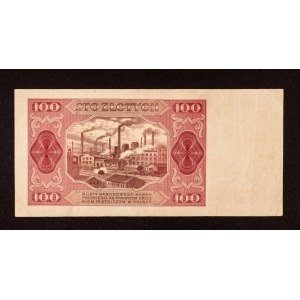 Polska, PRL, 100 ZŁOTYCH 1.07.1948, seria FR.