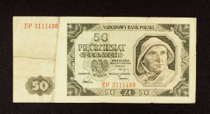 Poland, PRL, 50 ZŁOTYCH 1.07.1948, EP series.
