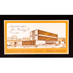 Cegelek 1000 zloty for the construction of the John Paul II College, Catholic University of Lublin, Lublin