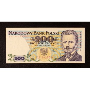 Polen, PRL, 200 ZŁOTYCH 1.12.1988, Reihe EE.