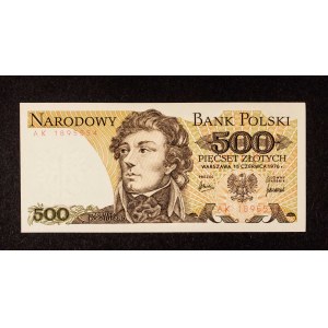 Polsko, PRL, 500 ZŁOTYCH 15.06.1976, série AK.