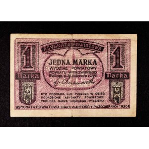 Poland, Gniezno - District Department, voucher 1 mark 29.11.1919.