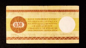 Pewex, komoditní poukázka, 50 centů 1.10.1979, série HC.