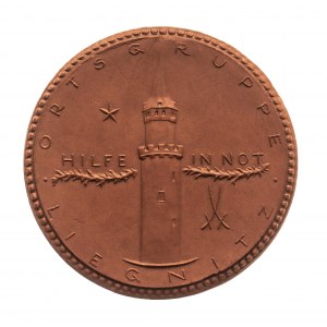 Medal porcelanowy Miśnia, Niemieckie Stowarzyszenie Emerytów, Legnica