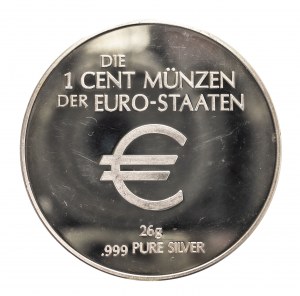 Germany, 1 cent of your Euro, fine silver