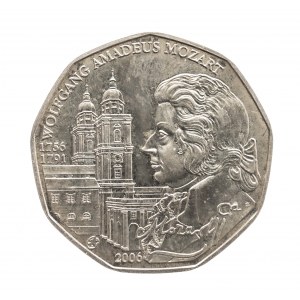 Rakousko, 5 Euro 2006, Wolfgang Amadeus Mozart