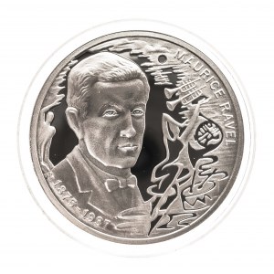 Polsko, medaile Maurice Ravela - Velcí skladatelé, stříbro 925/1000