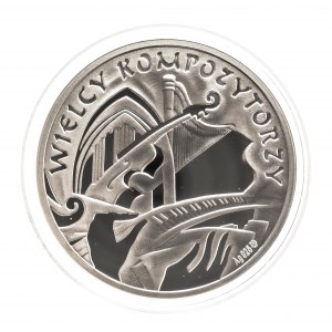 Polsko, medaile Maurice Ravela - Velcí skladatelé, stříbro 925/1000
