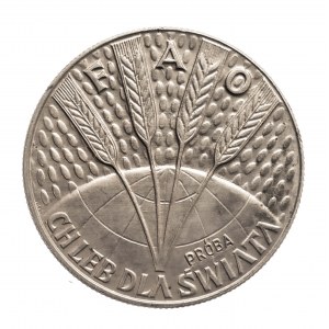 Polska, PRL, 10 złotych 1971 FAO - chleb dla świata, próba miedzioniklowa