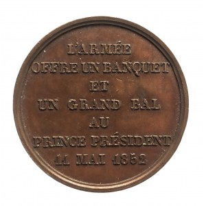 Francie, medaile Louis Napoleon Bonaparte 1852