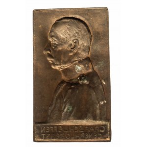Niemcy, plakieta Alfred Graf von Schlieffen, sygn. Br. Kruse 1906
