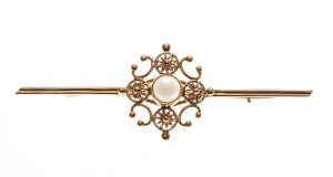 Imago Artis gold brooch, sample 585