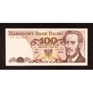 Poľsko, PRL, 100 ZŁOTYCH 17.05.1976, séria DM.