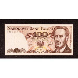 Polen, PRL, 100 ZŁOTYCH 17.05.1976, Serie EM.