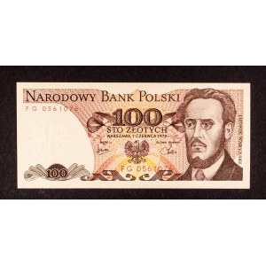 Poľsko, PRL, 100 ZŁOTYCH 1.06.1979, séria FG.