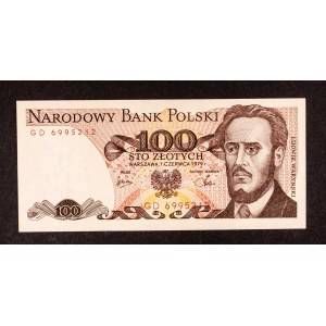Poland, PRL, 100 ZŁOTYCH 1.06.1979, GD series.
